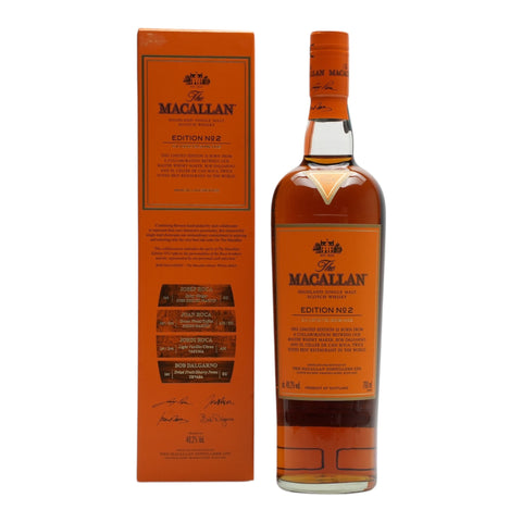 Macallan Edition No. 2 Single Malt Whisky – Limited Release, 700ml ABV 48.2%