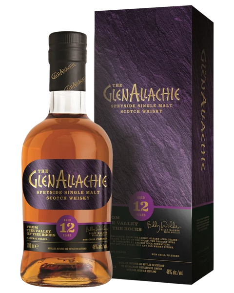 The GlenAllachie 12 Year Old Single Malt Scotch Whisky 700mL, ABV 46.0%