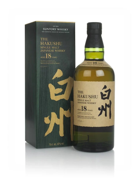 Hakushu 18 Year Old Single Malt Japanese Whisky 700ml, abv 43%