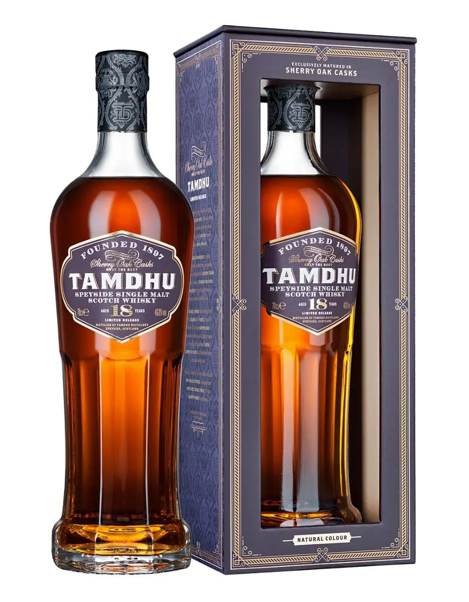 TAMDHU 18年 ウイスキー 700ml Tamdhu 18 Year Old Sherry Cask Matured Single Malt Scotch Whisky
