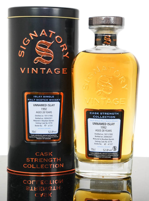 Unnamed Islay 1992 Aged 28 Years Single Malt Scotch Whisky – Signatory Vintage (700ml)