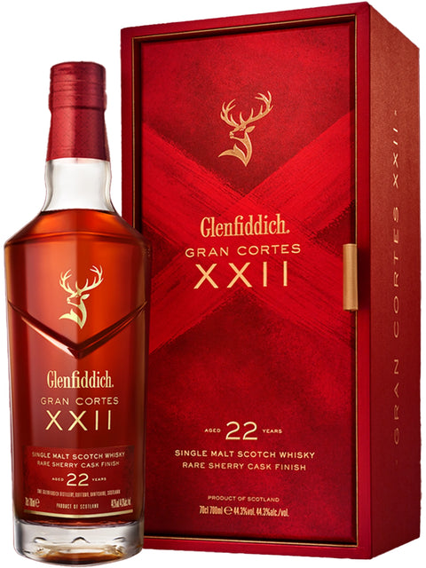 Glenfiddich 22 Year Old Gran Cortes Single Malt Scotch Whisky 700ml, 44.3%