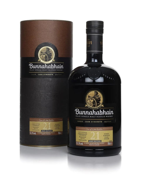 Bunnahabhain 21 Year Old Cask Strength 2025 Release Single Malt Scotch Whisky 700ml