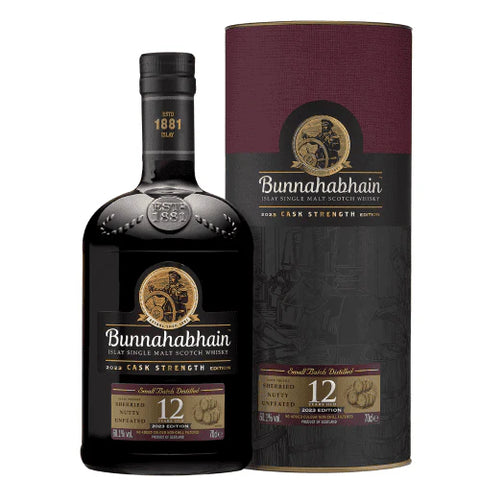 Bunnahabhain 12 Year Old Cask Strength 2023 Release 700ml, ABV 60.10%