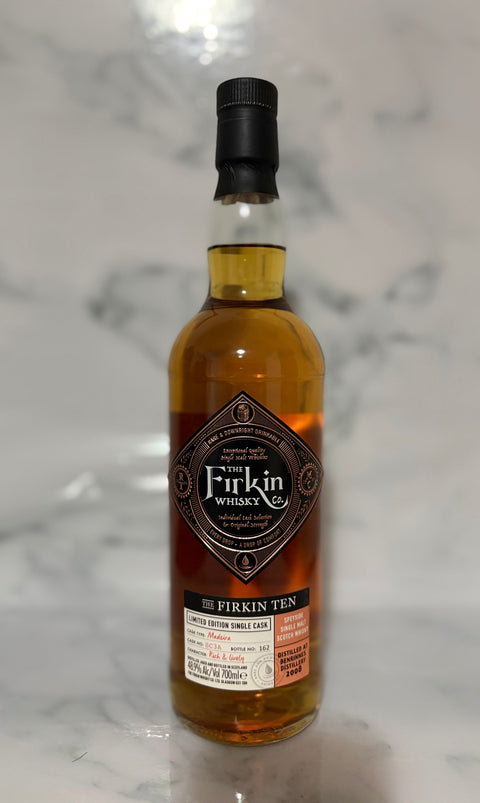 Firkin Ten Benrinnes 12 Year Old 2008 Madeira Cask Single Malt Scotch Whisky 700mL