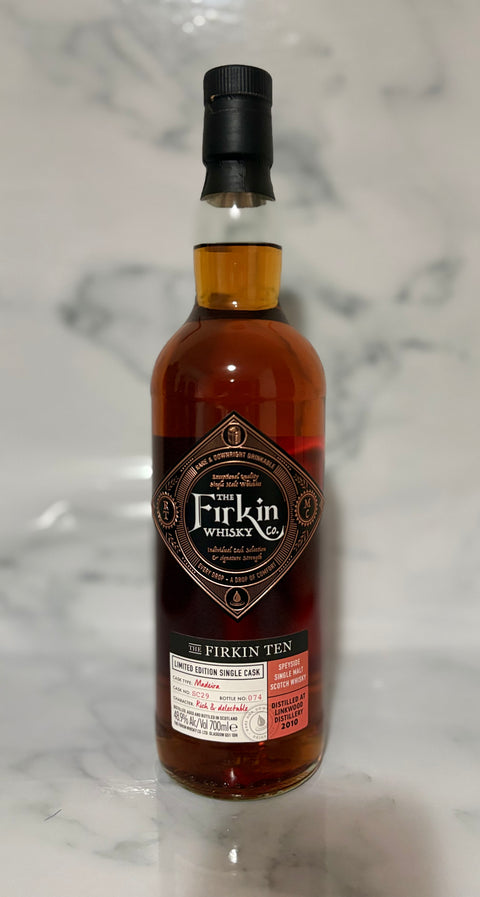 Firkin Ten Speyside 10 Year Old Madeira Single Malt Scotch Whisky 700mL