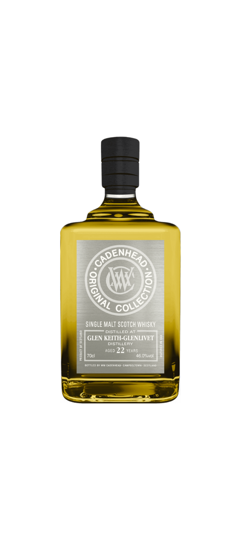 Glen Keith 22 Year Old Cadenhead’s Original Collection Single Malt Scotch Whisky 700mL