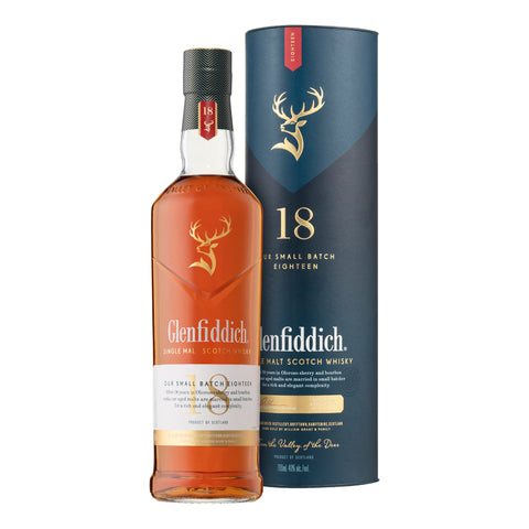 Glenfiddich 18 Year Single Malt Scotch Whisky 700ml, ABV 40%