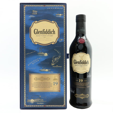 Glenfiddich 19 Year Old Age of Discovery Bourbon Cask Finish 700ml, ABV 40%