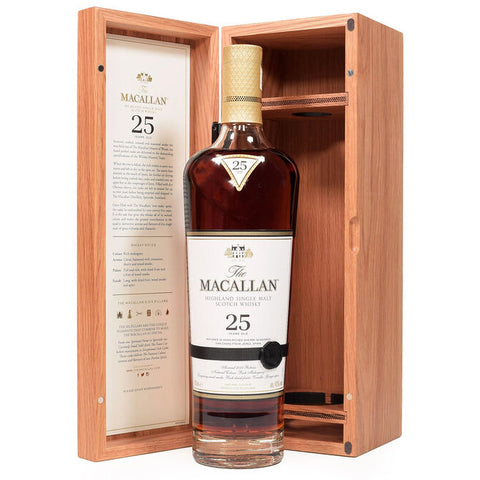 Macallan 25 Year Old Sherry Oak – 2022 Release 	ABV: 43%