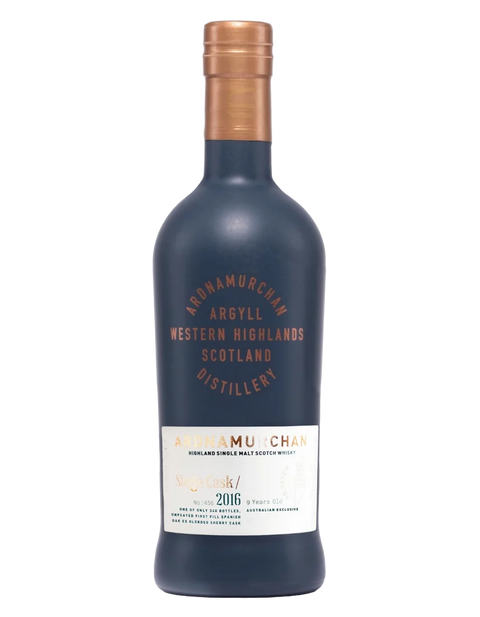 Ardnamurchan 2016 Unpeated 1st Fill Oloroso Sherry Hogshead 9 Year Old Australian Exclusive Single Cask #456 Single Malt Scotch Whisky (700ml)