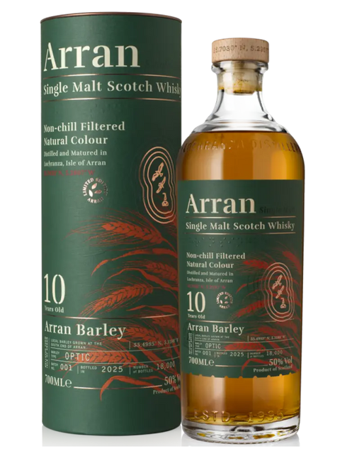 Arran "Arran Barley" 10 Year Old Batch 001 Single Malt Scotch Whisky 700ml, ABV 50% Arran
