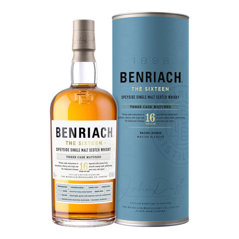 Benriach The Sixteen 16 Year Old Single Malt Scotch Whisky 700ml, ABV: 43%