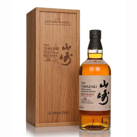 Yamazaki 18 Year Old Mizunara Oak Cask Single Malt Japanese Whisky 700ml