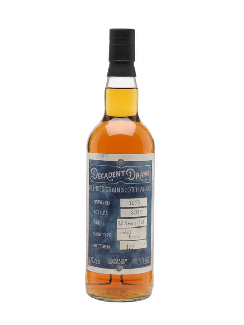 Blended Grain 1972 52 Year Old Decadent Drams, 700ml, ABV: 50.8%