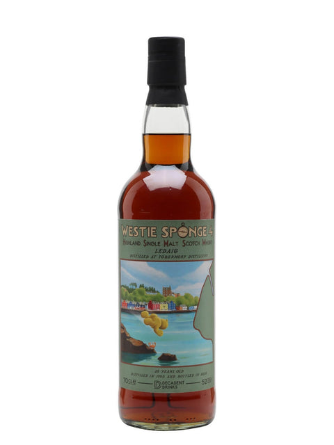 Decadent Drinks Westie Sponge No. 4 1995 Ledaig 29 Year Old Single Cask Single Malt Scotch Whisky 700ml , ABV 52%