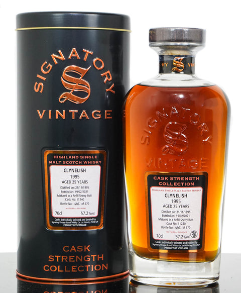 Clynelish 1995 Aged 25 Years Highland Single Malt Scotch Whisky – Signatory Vintage (700ml)